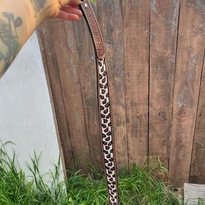 Brown Leather Belt with Classic Design